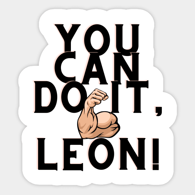 You can do it, Leon Sticker by Surta Comigo